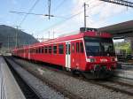 Berner Oberland 2007 - Als Regio zwischen Frutigen und Spiez war am 12.07.2007 der ehemalige RM-NPZ mit dem Steuerwagen 50 38 39-33 942-4 ABt eingesetzt.