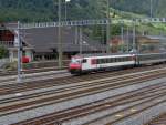 Ein Steuerwagen fhrt gerade mit einem SBB IC von Romanshorn nach Brig.