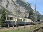 Autozug nach Goppenstein am 14.04.2007 kurz nach Kandersteg.