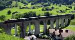 100 Jahre BLS: Ae 6/8 mit historischem Sonderzug auf der Fahrt von Kandersteg nach Frutigen am 30.06.13.