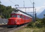 100 Jahre BLS: Auch der SBB RAe 4/8 1021 (1939) war an diesem besondern BLS-Tag auf der Ltschberg-Sdrampe zu sehen.