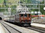 BLS - 100 Jahr Feier Sdrampenfest / Extrazug mit Lok Ae 4/4  251 im Bahnhof Goppenstein am 07.09.2013