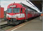 In Konolfingen wartet der RM (ex EBT SMV VHB) RBDe 566 226-7 auf die Weiterfahrt nach Solothurn.