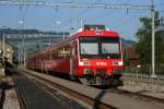 Die S6 21630 wartet am 24.8.2009 in Malters die Kreuzung mit S6 21629 ab.