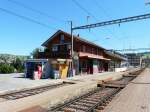 bls / RM - Bahnhof Biglen am 18.08.2012