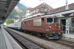 BLS Regio nach Spiez am 01.10.12 im Bahnhof Interlaken-West