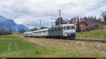 Railadventure Re 6/6 11603 mit zwei Kupplungswagen am 19.