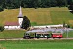 75 Jahre BLS mit einem Dampfzug nach Zweisimmen.