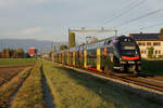 Bern-Lötschberg-Simplon Bahn/BLS  Abendliche Herbststimmung vom 16.