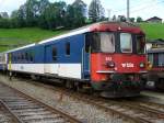 bls - 2 Kl. Steuerwagen mit Gepckabteil BDt 50 63 82-33 912-1 
( ex SBB ) im Bahnhof von Zweisimmen am 29.07.07