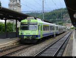 BLS - Regio nach Solothurn an der Spitze Steuerwagen ABt 50 85 80-35 965 im Bahnhof Burgdorf  am 05.06.2022