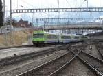 bls - Einfahrender Regio im Bahnhof Spiez am 25.02.2011