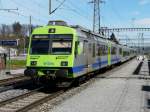 bls - S31 Regio nach Belp bei der einfahrt in den Bahnhof Zollikofen am 26.04.2012 ..