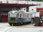 Ex OeBB / Ex BLS  Rest vom Triebwagen Be 2/4 201 in Klus am 30.09.2012 ..