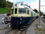 BLS - Triebwagen BCFe 4/6 736 in Ausserberg am 07.09.2013