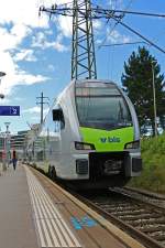 BLS MUTZ RABe 515 018 verlässt Bern Wankdorf als S1 Richtung Thun. 16.08.2014