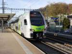 BLS - Triebzug RABe 515 012-3 bei der ausfahrt aus dem Bahnhof Gümligen am 22.11.2014