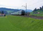 BLS: RE Bern-Luzern mit Re 465 006 zwischen Konolfingen und Langnau im Emmental unterwegs am 29.