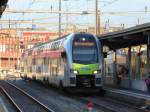 BLS - MUTZ Triebwagen RABe 515 005-7 bei Rangierfahrt im Bahnhof Thun am 21.09.2015