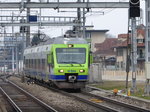 BLS - Regio nach Sumiswald mit dem Triebzug RABe 525 027-9 kurz vor der einfahrt in die Haltestelle Bern-Wankdorf am 25.03.2016
