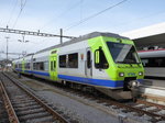 BLS - Triebzug RABe  NINO  525 013-9 im Bahnhof Langenthal am 03.04.2016