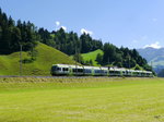 BLS - RE Luzern - Bern mit 2 Triebzügen ( Lötschberger ) 535 ??? + 535 ??? unterwegs bei Kröschbrunnen am 07.08.2016