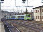 BLS - Einfahrender Regio nach Thun im Bahnhofsareal von Burgdorf an der Spitze der Steuerwagen ABt 50 85 80-35 931 am 20.11.2016