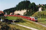 Sehr seltener Grossverkehr auf RM/VHB  Im August 1994, wurde diese Strecke noch durch die VHB für den Personen- sowie den Güterverkehr betrieben.