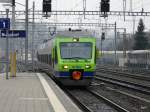 BLS - Triebzug RABe 525 022 bei der einfahrt im Bahnhof Burgdorf am 02.02.2014
