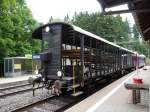 BLS /(RM) Weissenstein Tunnelkino - Sitzwagen WK 55 85 8929 011-0 im Bahnhof Oberdorf am 28.06.2014