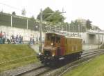 Erinnerungen an die Jubiläumsparade 1997 in Lausanne.Die  Dekretsmühle  BLS Lok Ce 4/6 Nr.307 (MFO/SLM 1920)präsentiert sich den vielen Eisenbahnfreunden aus ganz Europa.(Archiv P.Walter)