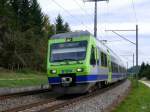 BLS - Regio nach Thun via Bern mit dem Triebwagen RABe 525 019-6 unterwegs am 04.10.2015