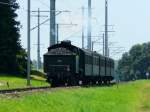 SBB Historic - Dampfzug mit A 3/5 705 unterwegs zwischen Murten und Kerzers am 25.06.2011