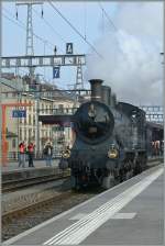 Zum Jubiläum der Strecke Lausanne - Genève verkehrte ein Dampfsonderzug.