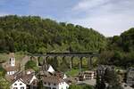 Der Viadukt von R�mlingen ist ein beliebtes Motiv. Erst recht so wie am 26.04.2026 mit dem Extrazug von SBB Historic.