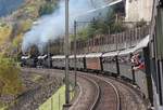 SBB Historic / Eurovapor: Doppeltraktion Elefanten am Gotthard Währendem die C 5/6 Nr.