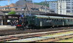 SBB - Dampflok SLM E 2/2  1 in Brugg am 23.05.2026