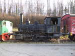 BMK - Reste vom Bahnmuseum Kerzers/Kallnach - Hier die Dampflok  E 3/3  11  Abgestellt in Kallnach am 13.01.2018