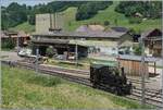 Die E 3/3 853 (UIC 90 85 0008 573-3) des Verein Historische Eisenbahn Emmental beim Man�ver in Wasen im Emmental.
