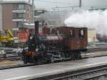 Clup San Gottardo - Dampflok E 3/3  8463 bei Rangierfahrt im Bahnhofsareal von Mendrisio am 18.09.2010