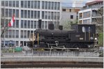 Vielfalt im Grenzbahnhof Buchs SG. Tigerli E 3/3 8487. (05.04.2016)