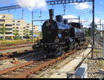 DBB - Dampflok Eb 3/5  5810 unterwegs im Bahnhofsareal anlässlich des Dampflokfestes in Lyss am 10.08.2018 … Standort des Fotografen Hinter der Absperrung - Standpunkt der Kamera Ausserhalb der Absperrung durch den Absperrzaun Hindurch:-)… 