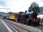 100 Jahre Romanshorn - Wattwil - Uznach : die Eb 3/5 Nr 9 der Bodensee - Toggenburg Bahn mit dem Armor Express in Wattwil am 18/09/10.