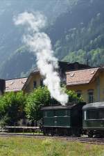 Lok Nr. 5, eine Ec 3/3 der SLM von 1936, im Depot Erstfeld, 1.10.2011.