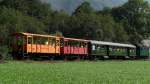 Nun dampft der Zug zurck, um die Fotografen wieder einsteigen zu lassen. (Im (n)irgendwo zwischen Erstfeld und Silenen, 1.10.2011 )