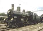 Personenzug Dampflok B 3/4 Nr.1367 von SLM 1919,im Jubilumsjahr  1997 in Lausanne.(Archiv P.Walter)
