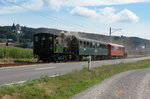 SBB/HSTB: Remisenfest des Vereins Historische Seethalbahn vom 3. September 2016.
Dampfsonderzug mit NOB E 3/3 456 und Ed 3/3 Beinwil bei Hitzkirch am 3. September 2016.
Foto: Walter Ruetsch