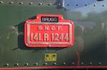 Lokschild der ex.SNCF Dampflok Mikado 144.R.1244(Montreal 1946)10.03.12

