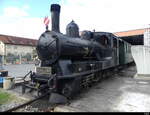 LEB - Dampflok G 3/3 8 leider ungünstig Abgestellt im Depotareal in Echallens anlässlich der 150 Jahr Feier der LEB die an diesem Tag Frei zugänglich war anlässlich der 150 Jahr