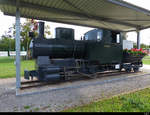 Schmalspur Dampflok AUENSTEIN beim Sportplatz in Auenstein am 05.09.2020